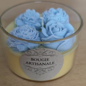 Bougie florale parfumée
